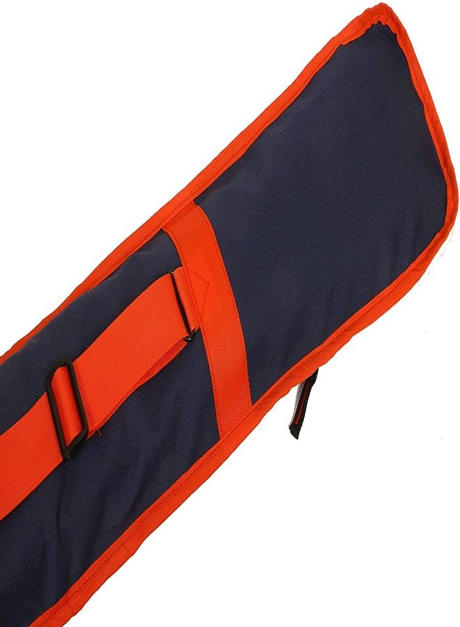 KNK Bat Cover/Hockey Stick Bag - Multi-Sports Foam Padded KitBag with Adjustable Shoulder Strap, Wide Balance Strap & Key Holder - Extra Padded Full-Length Protection (Navy) - Image 3