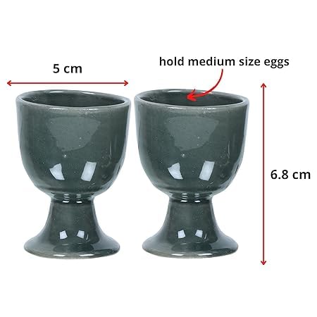 Qimacplus Elevate Your Breakfast Experience Soft Boiled Egg Holder Set Stylish Ceramic Egg Cups Perfect Housewarming Gift Set of 6 (Olive Green Matt) - Image 2