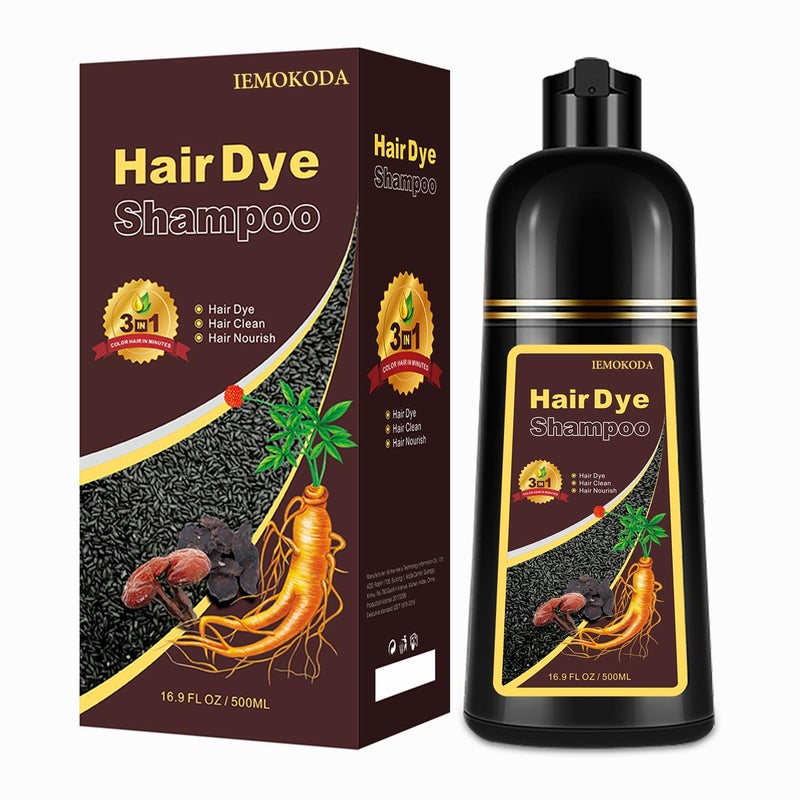 Agthyuve Hair Dye Shampoo 3 in 1 Chestnut Brown Hair Dye 169 FL Oz Hair Shampoo SemiPermanent Hair Color Shampoo Lasts 30 Days Chestnut Brown