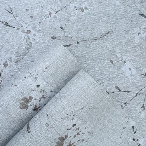 HOMEMATES Peel and Stick Wallpaper Modern Contact Paper Wall Stickers DIY Floral Self Adhesive Decal, Living Room, Bedroom, Office (45 x 304cm) (Grey Cherry Flower) - Image 2
