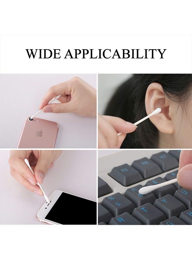 Sppry Cotton Swabs - Individually Wrapped Double Tipped Paper Sticks for Ear, Make-up, 100 Count (White, Round/Earpick End) - Image 5