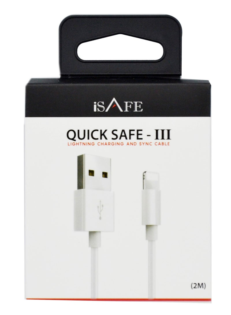 iSAFE USB To Lightning 2 Meter Cable - Image 1