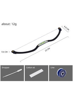 HY Eyebrow Tattoo Ruler, Professional Microblading Line Marker Ruler Eyebrow Ruler Sticker More Symmetrical, Eyebrow Tattoo Positioning Tool Horizontal Ruler, Reuseable Eyebrow Positioning Tool (Black)  - Image 2