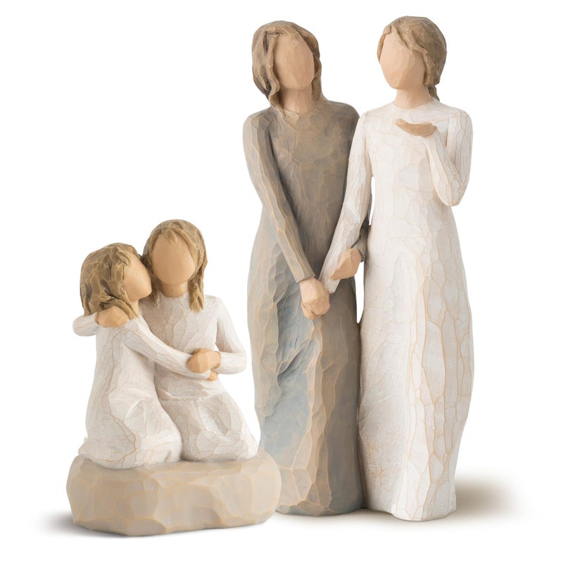 Willow Tree My Sister, My Friend Figure Plus Sister Mine Figure, Sculpted Hand-Painted 2 Piece Set - Image 1