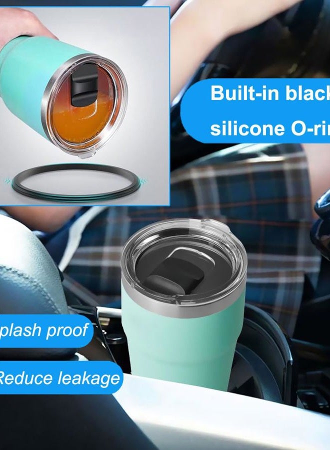 Griscen 2Pcs 20oz Yeti Tumbler Lids, Magnetic Slider Replacement Lid for 20oz Yeti Rambler/16oz Pints/10/24oz Mug/10oz Lowball, Coffee, Spill Proof Coffee Cup Cover Lids, BPA Free - Image 4
