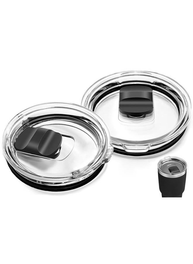Griscen 2Pcs 20oz Yeti Tumbler Lids, Magnetic Slider Replacement Lid for 20oz Yeti Rambler/16oz Pints/10/24oz Mug/10oz Lowball, Coffee, Spill Proof Coffee Cup Cover Lids, BPA Free - Image 1