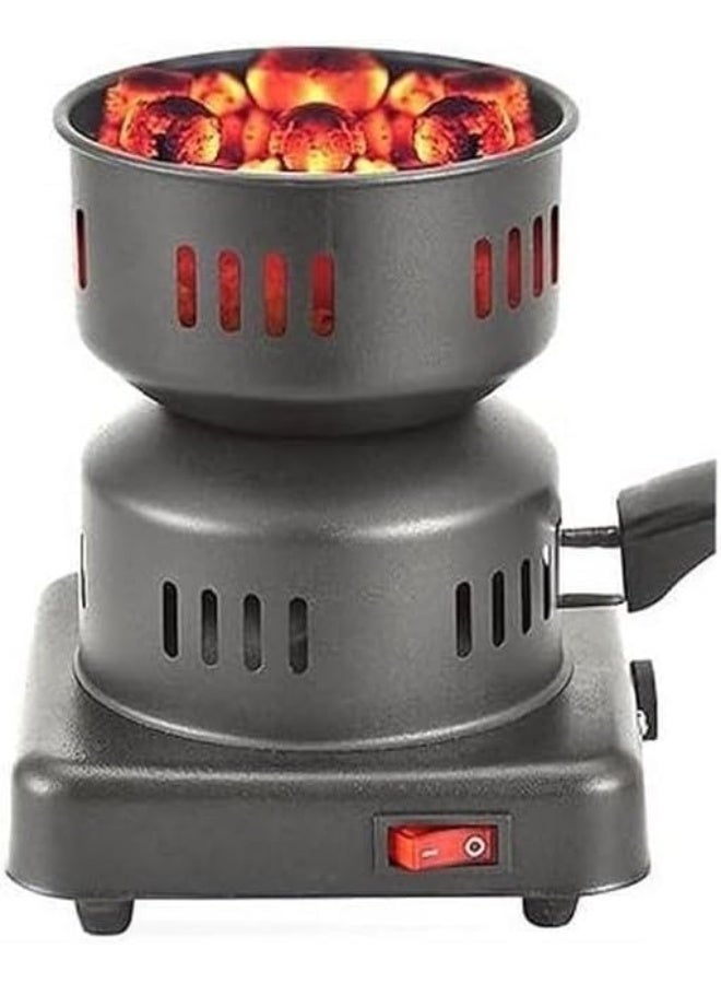 ولاعة فحم الكترونية موقد فحم متعدد الاستعمالات للشواء - شعلة كهربائية، ستانلس ستيل، تقنية تسخين سريع - مكنة توليع الفحم - موقد كهربائي للفحم - ولاعة فحم كهرباء- جهاز توليع الفحم للشوي بالكهرباء