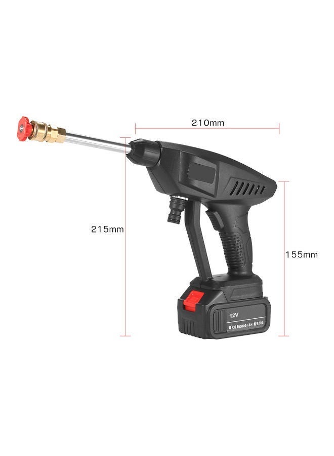 15A 30Bar Cordless Handheld Wireless Pressure Washer – Portable High-Pressure Cleaner – Compact Black Design 30x12x25cm – Ideal for Outdoor Cleaning & Car Washing - Image 3