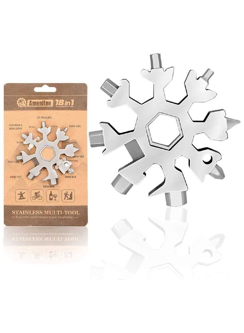 18-in-1 Snowflake Multi-Purpose Window Tool – Wrench Screwdriver - Image 1