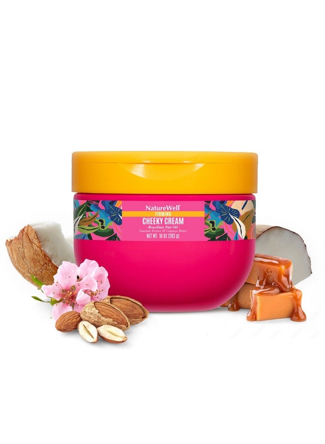 NATURE WELL Ultra-Rich Firming & Tightening Cheeky Body Cream, Promotes Deep Hydration, Fast Absorbing, Scents of Pistachio Cream, Almond Blossom, Brazil Nut, Cupuacu, Coconut, & Salted Caramel, 10 Oz - Image 1