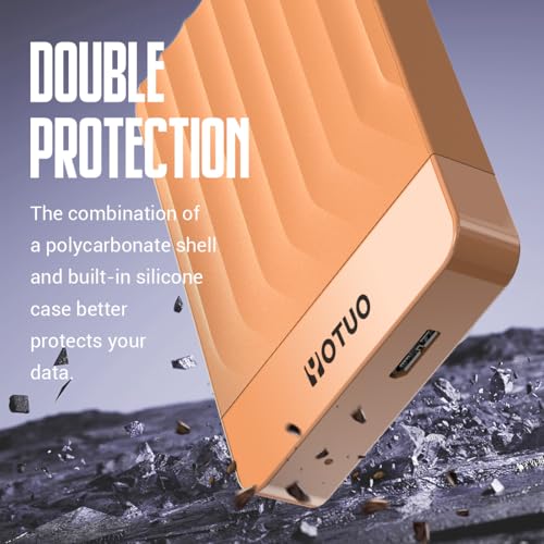 YOTUO Portable External Hard Drive Storage Expansion Mobile HDD USB 3.0 for PC, Mac, Desktop, Laptop, PS4, PS5, Xbox One X/S, Xbox 360, Xbox Series X/S, Office & Game (Orange, 750GB) - Image 4