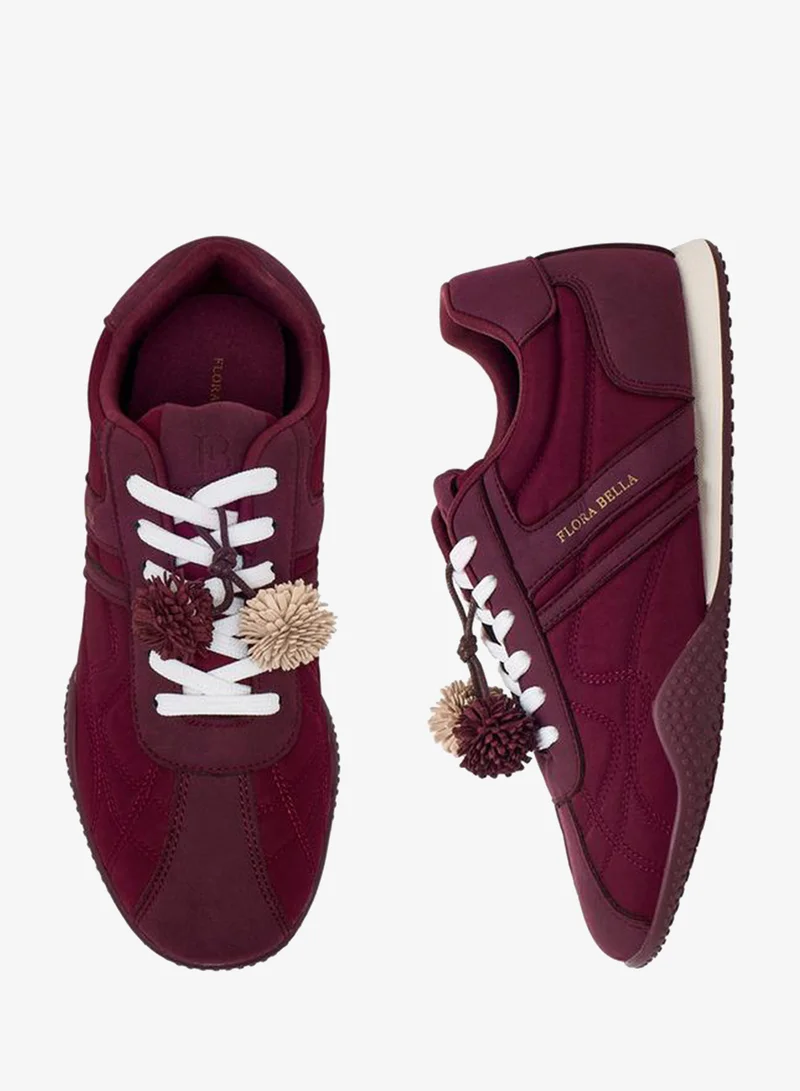 فلورا بيلا من شو إكسبرس Women Pom-Pom Accent Ankle Sneakers
