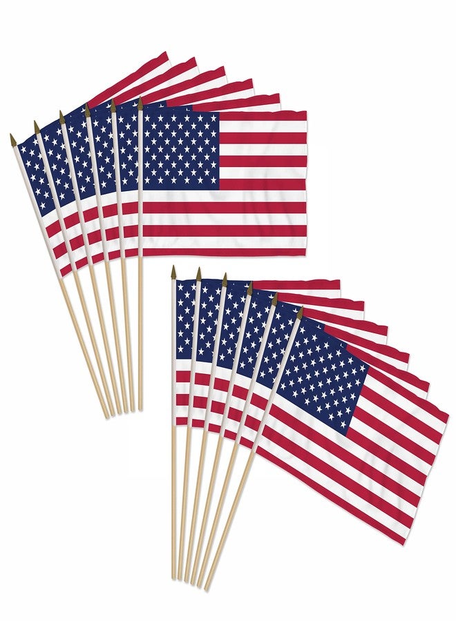 Flags Importer أعلام عصا من شركة Flags Importer USA - اثنا عشر علمًا على عصا - 12 بوصة × 18 بوصة - Image 1
