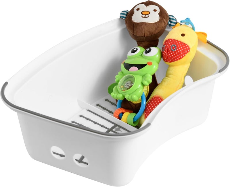 Turtees Kids Step Stool with Non-Slip Rubberized Surface - White - Image 3