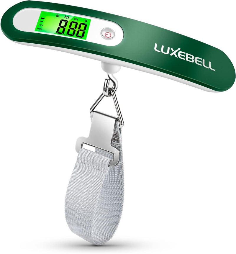 LUXEBELL Digital Luggage Scale Vacation Travel Essentials Accessories Gifts for Traveler Portable Suitcase Handheld Weight Scale 110 lbs Hanging Baggage Travel Must Haves - Image 1