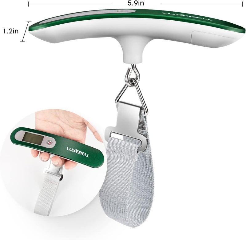 LUXEBELL Digital Luggage Scale Vacation Travel Essentials Accessories Gifts for Traveler Portable Suitcase Handheld Weight Scale 110 lbs Hanging Baggage Travel Must Haves - Image 3