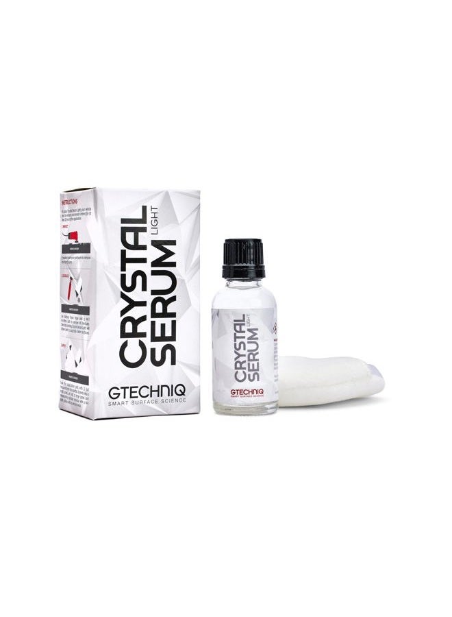 Gtechniq Crystal Serum Light Ceramic Coating for Cars, Protect Car Paintwork, High Shine, Easy to Apply, 30ml (Sufficient for 1 Small-Med Car)-3-5 Years Durability - Image 1