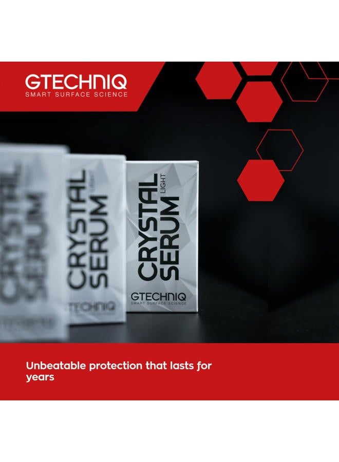 Gtechniq Crystal Serum Light Ceramic Coating for Cars, Protect Car Paintwork, High Shine, Easy to Apply, 30ml (Sufficient for 1 Small-Med Car)-3-5 Years Durability - Image 3