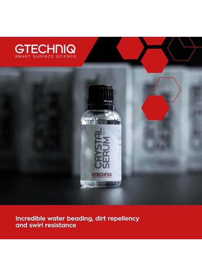 Gtechniq Crystal Serum Light Ceramic Coating for Cars, Protect Car Paintwork, High Shine, Easy to Apply, 30ml (Sufficient for 1 Small-Med Car)-3-5 Years Durability - Image 2