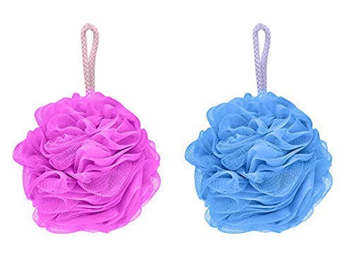 advancedestore Bath Sponge Round Loofah For Women & Men - Pebble - Soft & Fluffy With Multiple Layers of Fibrous Matrix For A Fun Shower Time | Scrub off Dead Skin, Soft Mesh, Gentle Exfoliation(2pcs) - Image 3