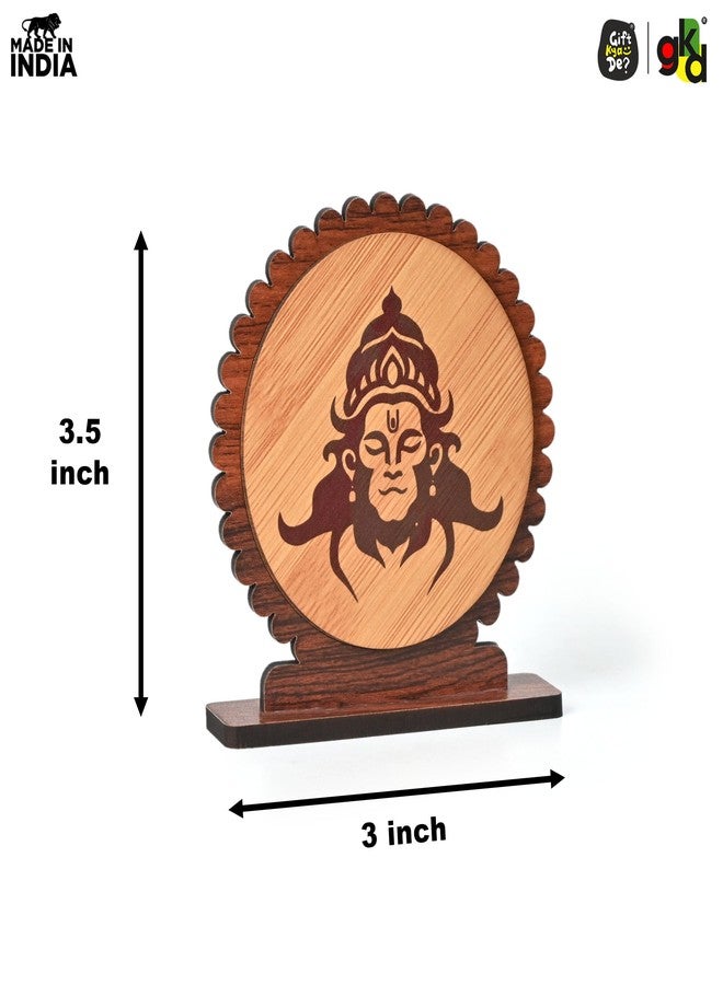 Gift Kya De GKD Hanuman Ji Car Dashboard Idol | Compact Engineered Wood Religious Showpiece | Bajrangbali Idol for Car, Desk & Gifting - Image 4