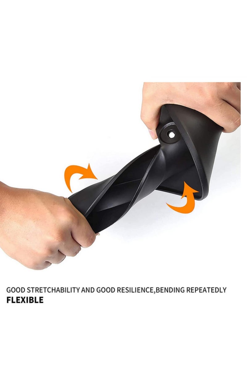 4 قطع لوحات سفلية (مصدات الطين) لتيسلا موديل واي 2022، 2021، 2020 - واقيات الطين للسيارة، حواجز تناثر غير مرئية، لوحات حماية بلون أسود غير لامع، إكسسوارات، غطاء وقائي متين، مناسبة لجميع الأحوال الجوية، تركيب سهل - Image 2