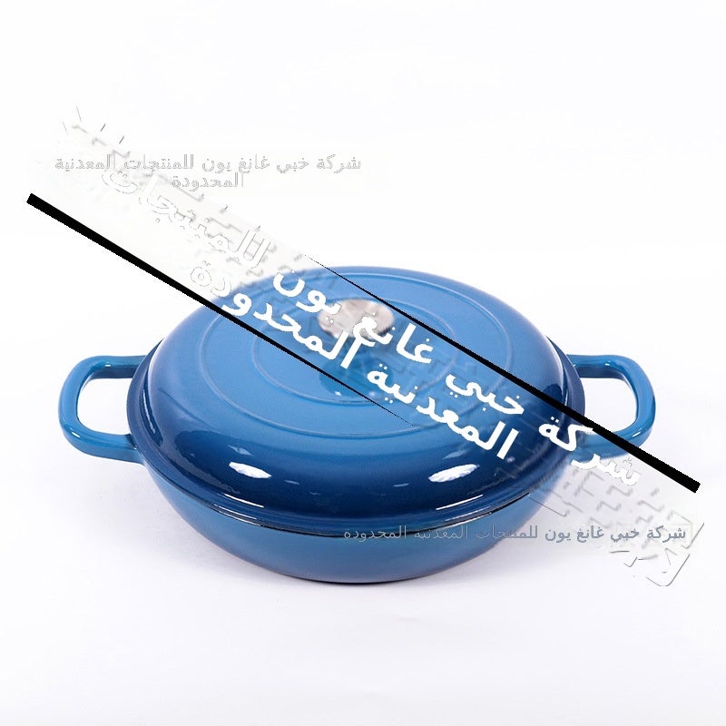 وعاء المأكولات البحرية المينا 30 سم - أواني طهي من الحديد الزهر للاستخدام المنزلي والمطاعم - Image 1