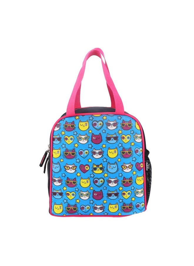 SMILY KIDDOS Smily Kiddos Joy Lunch Bag- Kitty Theme - Teal Blue| one Main Compartment | Best Birthday Return Gifts for Boys & Girls  - Image 1