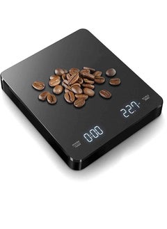 Joshberg Digital Coffee Scales with Timer,LED Digital Electronic Drip Coffee Scale,Kitchen Scale,Black  - Image 1