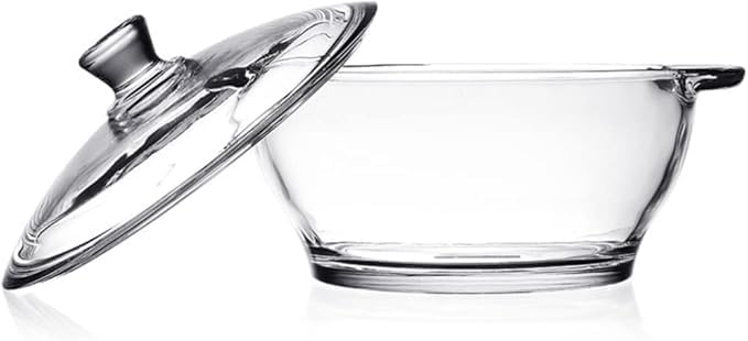 KONSSEE Glass Casserole Bowl 1000 ML Set of 1 Serving Casserole Salad Bowl Sets Bowl Kitchen Accessories Items Serving Bowl for Snack Soup Mixing Bowl Dinning Table - Image 5