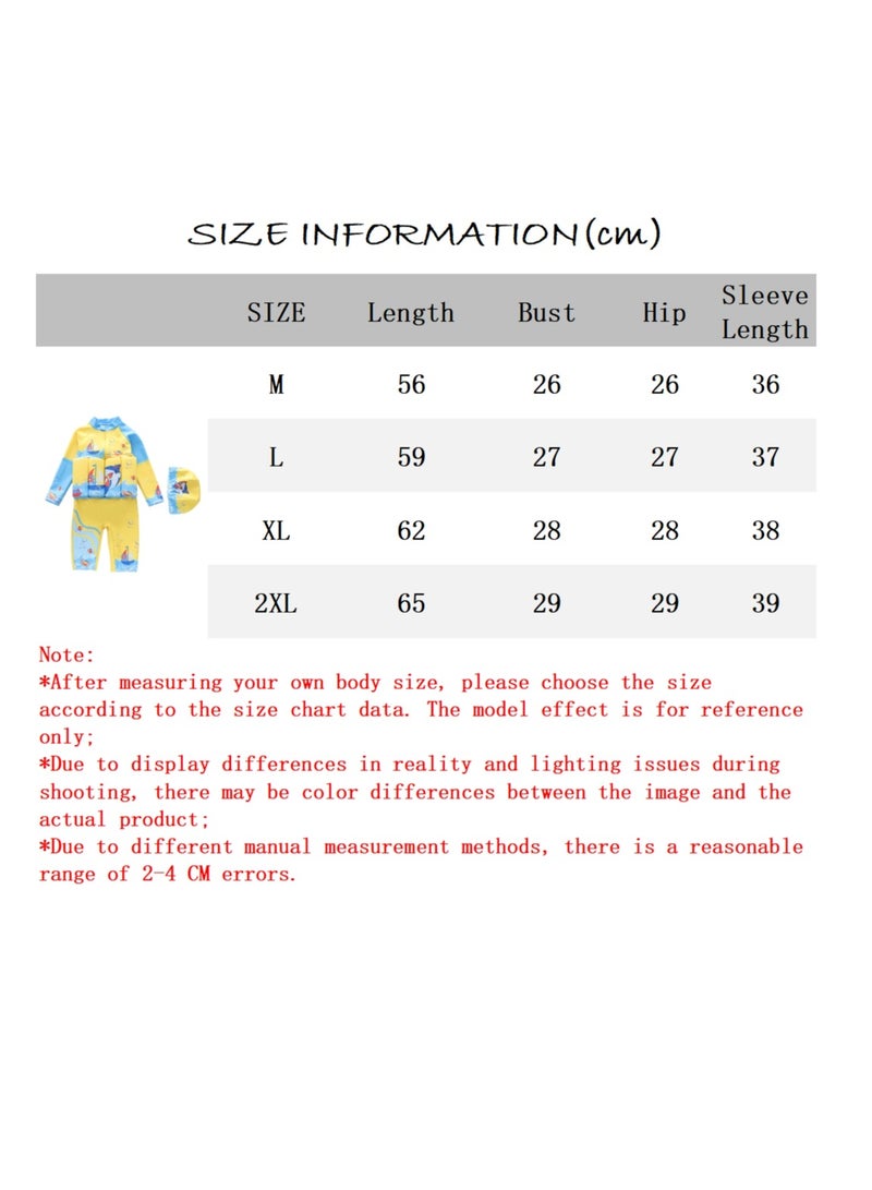 SISGL Children's Swimsuit Floatation Swimsuit Float Suit With Adjustable Buoyancy Bathing Suit Cartoon Short Sleeve Swimwear Jumpsuit Cartoon Swimsuit For Boys - Image 3