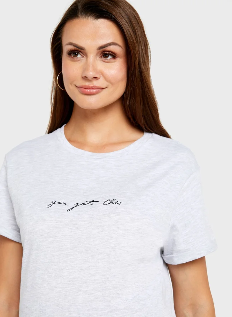 Topshop Maternity Slogan T-Shirt