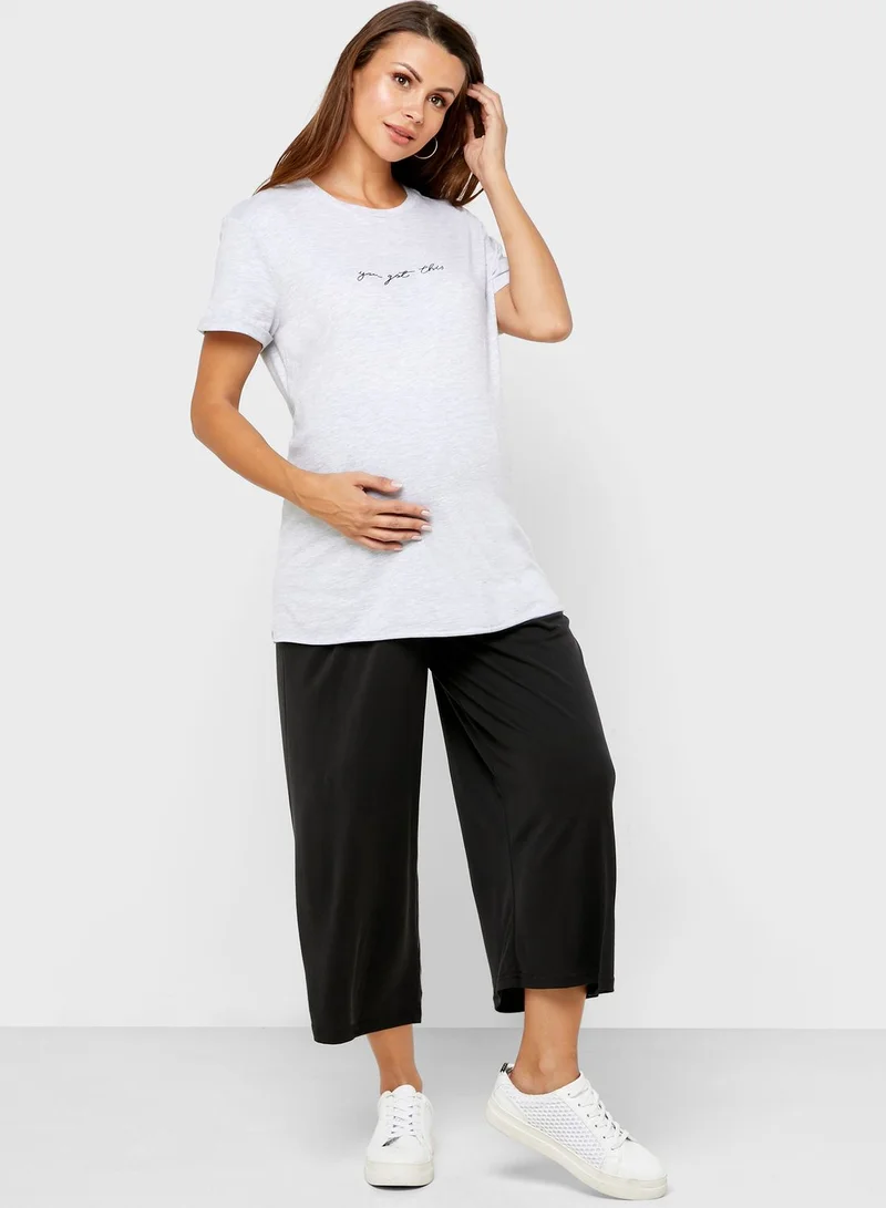 Topshop Maternity Slogan T-Shirt