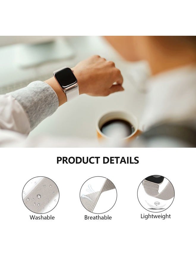 CCnutri Stretchy Nylon Solo Loop Bands Compatible with Apple Watch 38mm 40mm 41mm 42mm 44mm 45mm 46mm 49mm, Sport Elastic Wristbands Women Men Straps for iWatch Series 10/9/8/7/6/5/4/3/2/1/SE 2/Ultra/Ultra 2 - Image 3