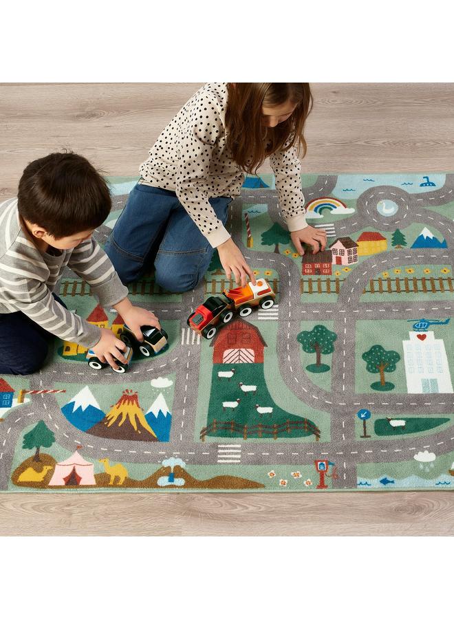 erorex Rug, green, 100x133 cm - Image 2