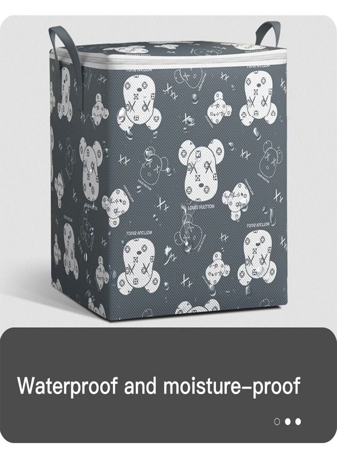 fashionhome Large Capacity Non Woven  Foldable Waterproof Clothes Wardrobe Storage Bag - Image 3
