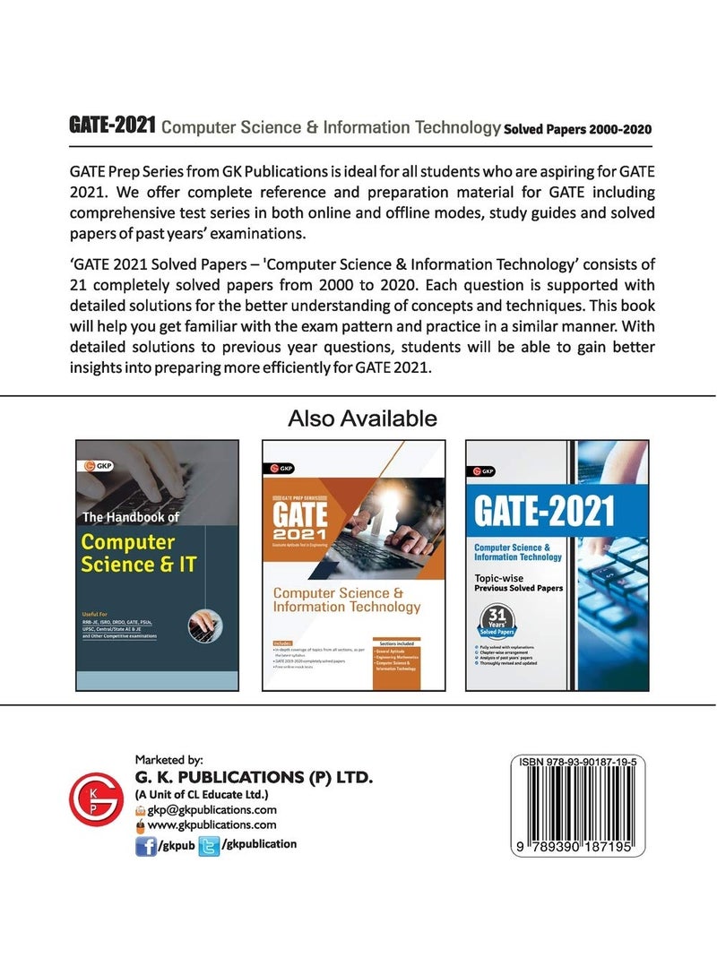 GATE 2021 - Computer Science and Information Technology - Solved Papers 2000-2020 - Image 2