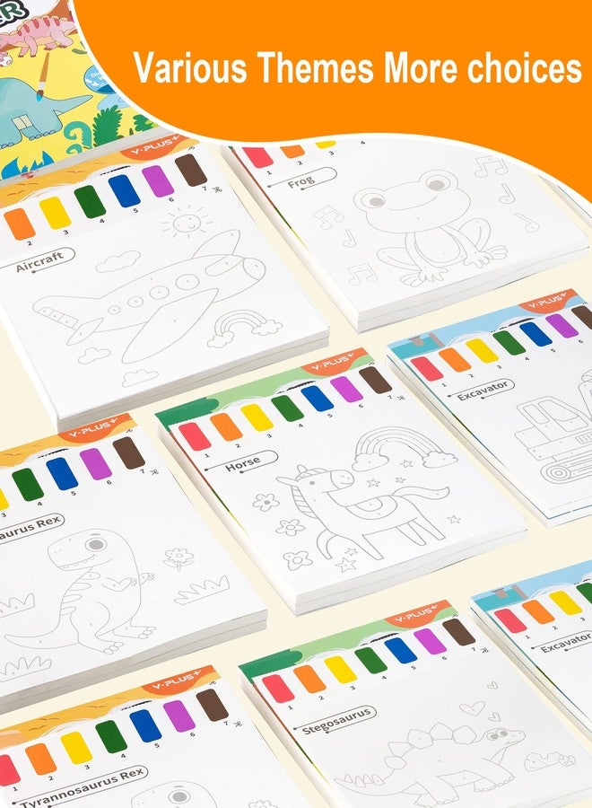 YPLUS Paint with Water Books for Toddlers, Art Craft Toys Watercolor Painting Paper for Kids Gift for Drawing with Brush - Unicorn - Image 2