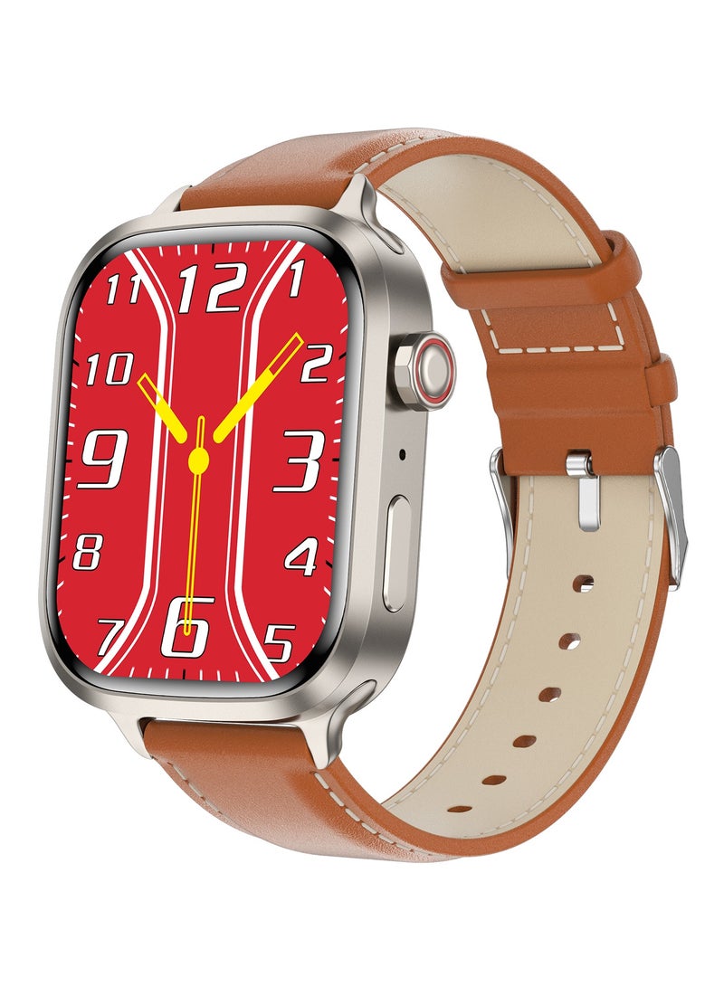 AROAQ Zero 90 Smart Watch, IP67 Waterproof NFC Bluetooth Health Monitoring Watch, 2.3" HD Display 280mah Large Capacity Battery Smart Fitness Watch with Multiple Sports Mode, (Brown) - Image 1