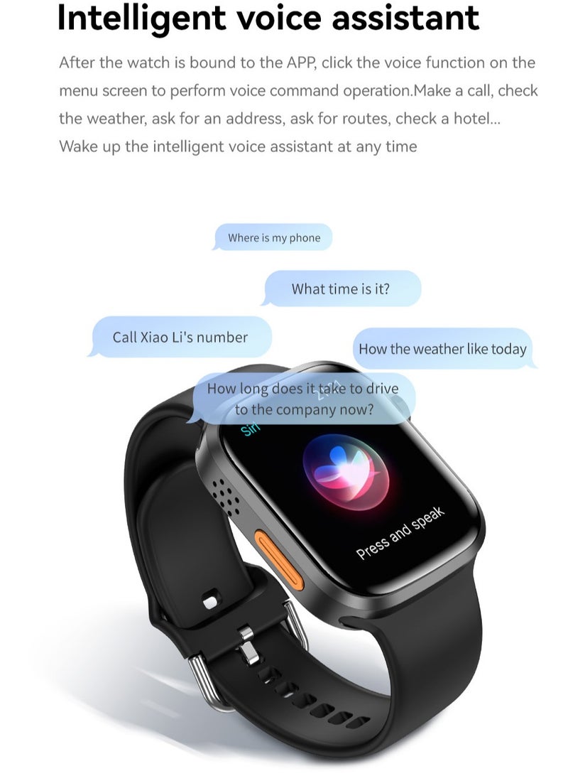 AROAQ Zero 90 Smart Watch, IP67 Waterproof NFC Bluetooth Health Monitoring Watch, 2.3" HD Display 280mah Large Capacity Battery Smart Fitness Watch with Multiple Sports Mode, (Brown) - Image 3