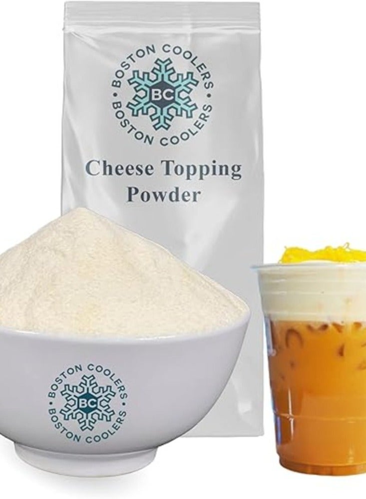 BOSTON COOLERS Premium Cheese Topping Powder Boston Coolers 1 Kg For Milk Tea, Smoothie fruit Tea and Bubble Tea
