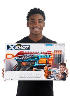 Zuru X-Shot Skins Theme Griefer 12 Darts Apocalypse Foam Bullet Blasters, Long Distance Shooting Blaster Gun, Fun Activity Toys For Boy, Powerful Blaster Up To 27M/90 Feet, Age 8+  - Image 3