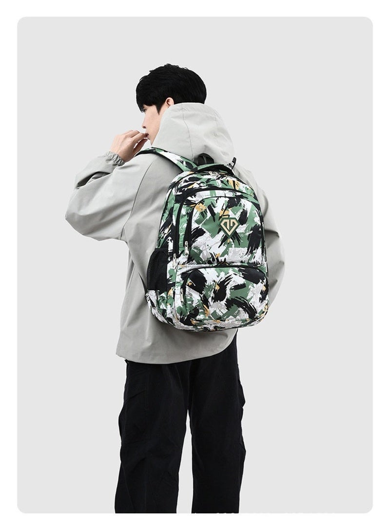 New camouflage casual backpack - High school double-shoulder bag - Large capacity middle school schoolbag - Image 5