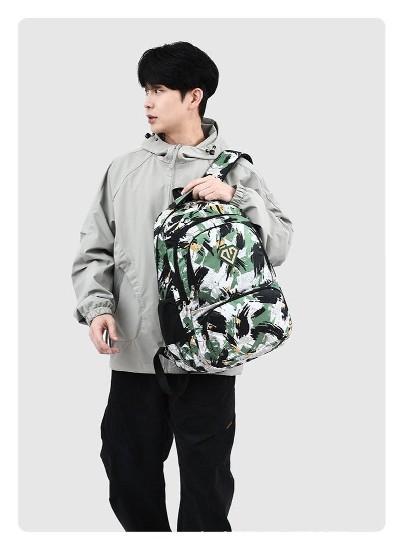 New camouflage casual backpack - High school double-shoulder bag - Large capacity middle school schoolbag - Image 4