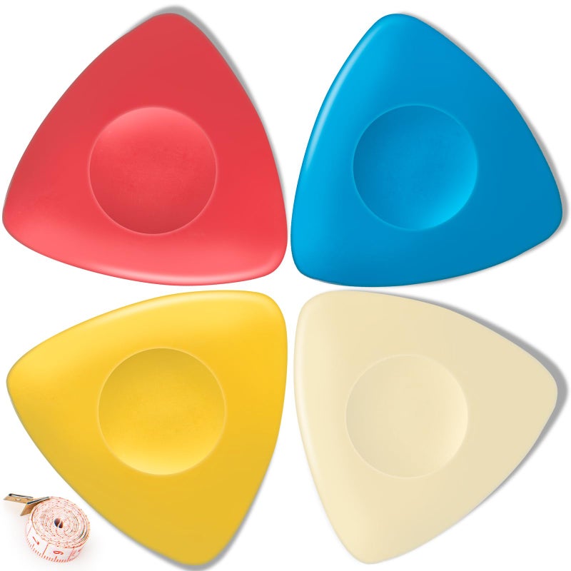 Soecskot 4 Pack Tailors Chalk, Sewing Chalk for Fabric, Professional Washable Triangle Fabric Marker for Quilting, Crafts, Sewing Supplies Accessories - Image 1
