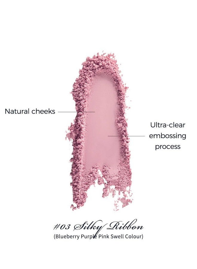 فلاور نوز أحمر خدود منقوش من فلاور نوز سوان باليه، لمسة نهائية غير لامعة، أحمر خدود قابل للبناء والدمج للخدود، ناعم ويدوم طويلاً للفتيات والنساء (03 سيلكي ريبون، 5 غرام) - Image 2