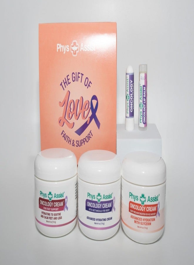 PhysAssist Bundle Oncology Kit - Comfort Kit For Chemo Patients. Essentials for Face, Body & Feet. Includes Oncology Botanicals, Recovery and Foot Support. (3-4 oz), lip balm and nausea inhaler - Image 2