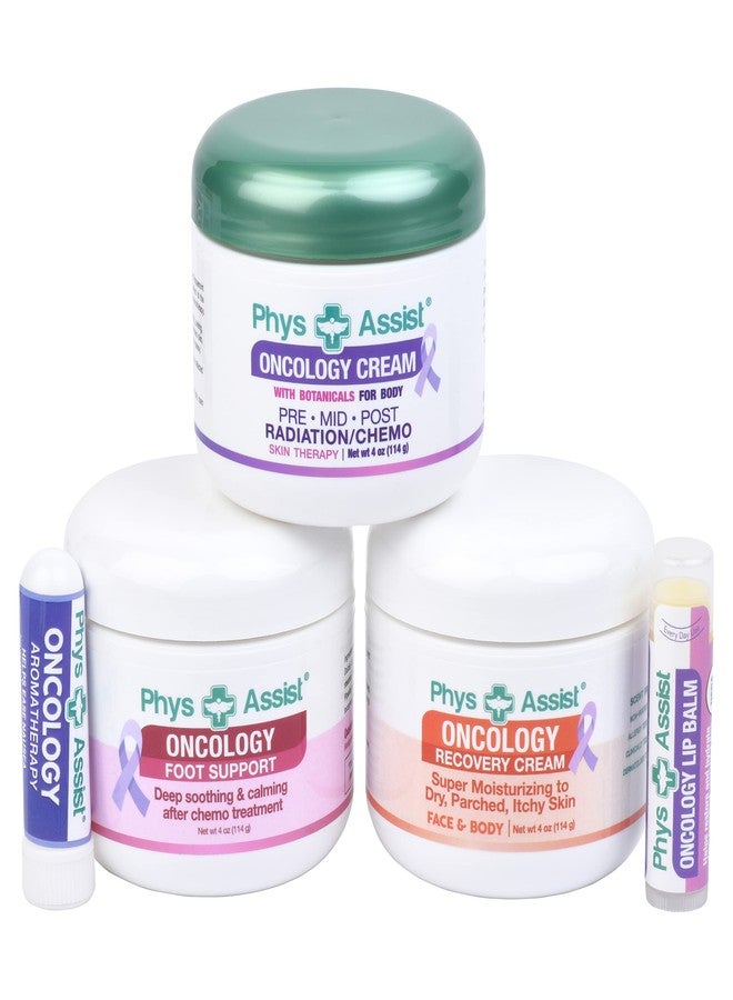 PhysAssist Bundle Oncology Kit - Comfort Kit For Chemo Patients. Essentials for Face, Body & Feet. Includes Oncology Botanicals, Recovery and Foot Support. (3-4 oz), lip balm and nausea inhaler - Image 3