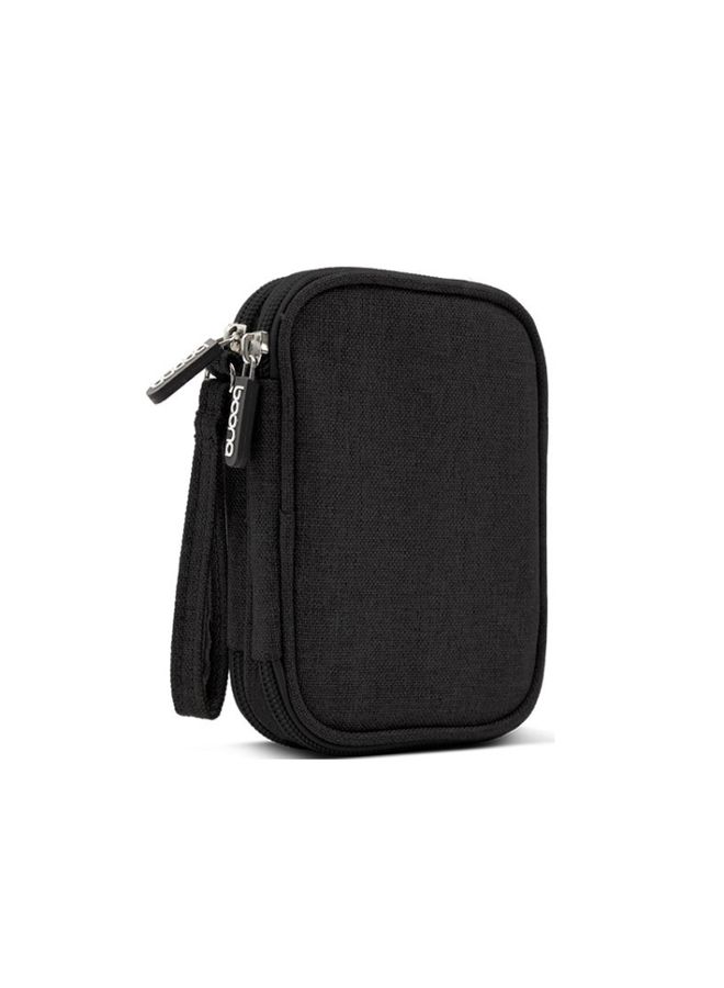 BURAQ Baona BN-C003 Mobile Hard Disk Protection Cover Portable Storage Hard Disk Bag, Specification: Double-layer (Black)  - Image 1