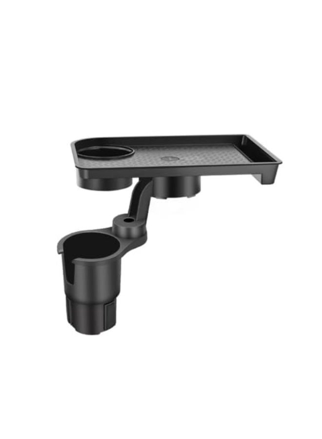 Car Cup Holder Expander Tray – Multifunctional Car Table with 360° Rotation, Adjustable Base & Detachable Tray – Cup Holder Car Organizer for Snacks, Drinks, Phone – Travel Road Trip Accessory. - Image 1